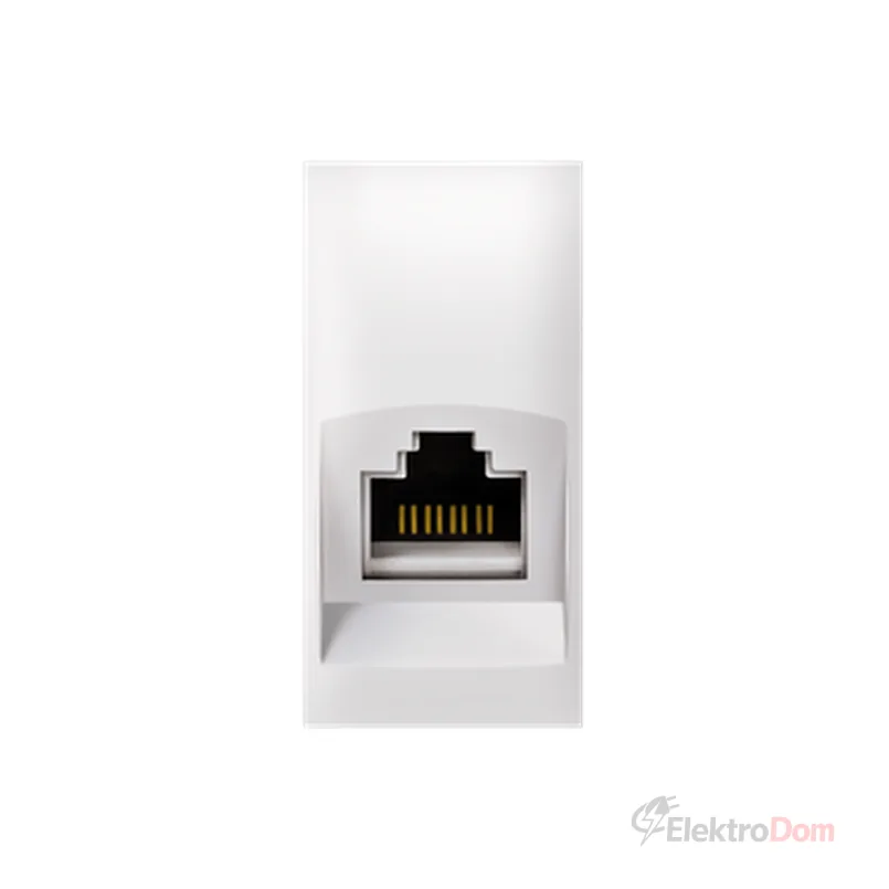 Priključnica komunikacijska RJ45 Cat5e UTP 1M bela EXP