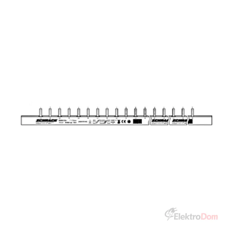 Pin sabirnica L1/N/L2/N/L3/N, 4p, 16mm², 1m